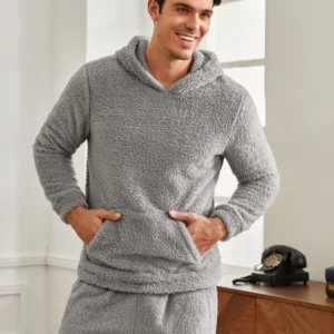 Pyjama pilou pilou homme gris