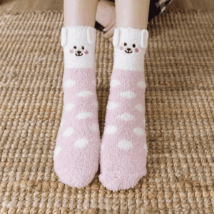 Chaussettes pilou pilou blanches kawaii