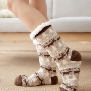 Chausson chaussette antidérapant femme