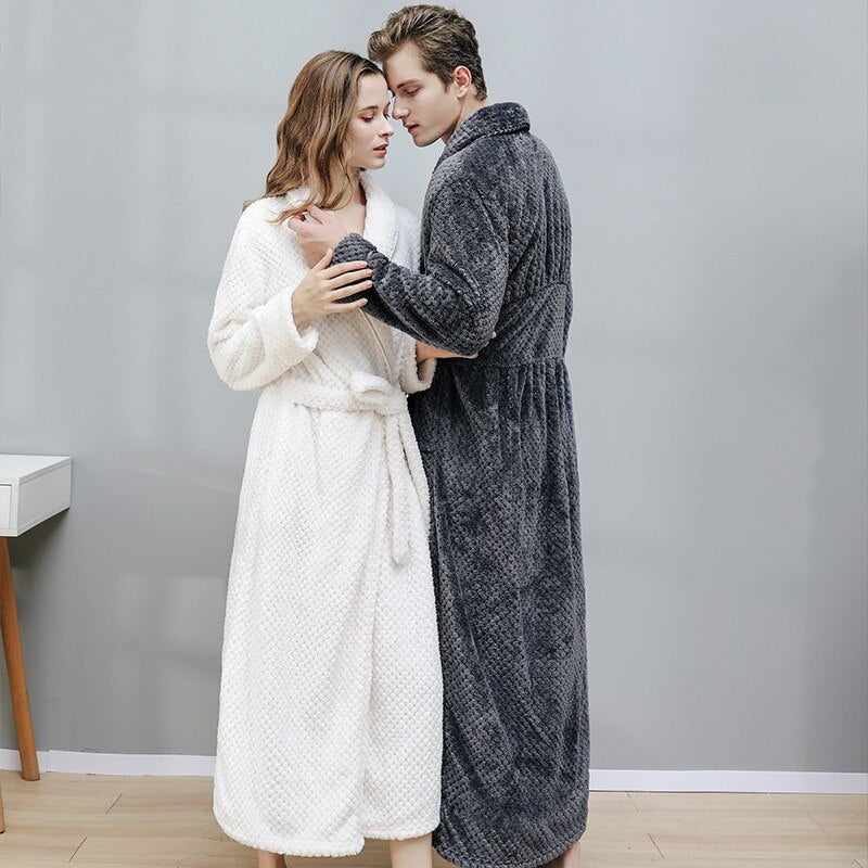 Pyjama Pilou Pilou Bleu Et Gris à Capuche pour Couple - Couples Amoureux