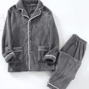Pyjama gris très doux pour homme